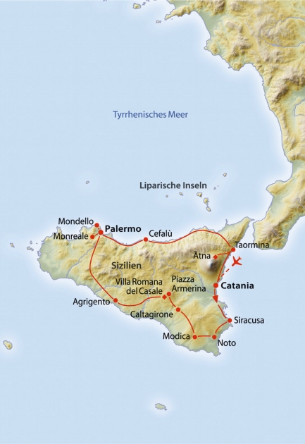 Reisen 2023 | Mietwagenrundreise Höhepunkte Siziliens | Reisebüro Helbling